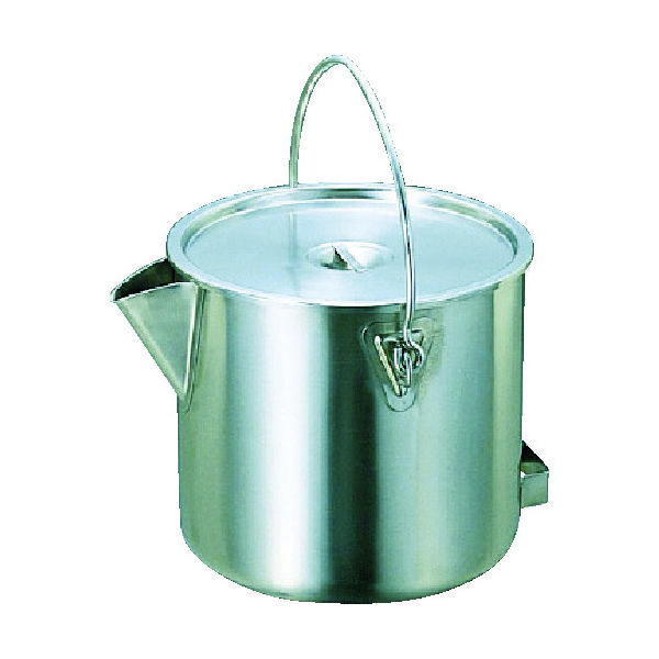 杉山工業 スギコ 18ー8ポット型バケツ(蓋付) SH-2028 1個 753-0820（直送品）