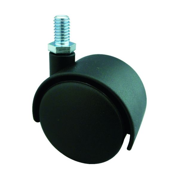 トラスコ中山 TRUSCO ねじ込み双輪キャスター ナイロン車輪 自在 Φ50 M8 TDG-50-M8 1個 765-8877（直送品）