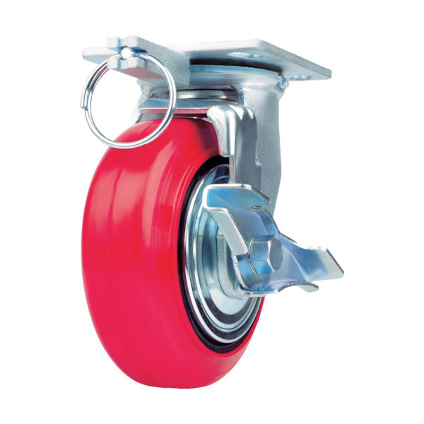 サムソンキャスター SAMSONG 重荷重用キャスター 自在ストッパー付 耐湿ウレタン車200mm TP6680-PCI TG TLB 1個（直送品）