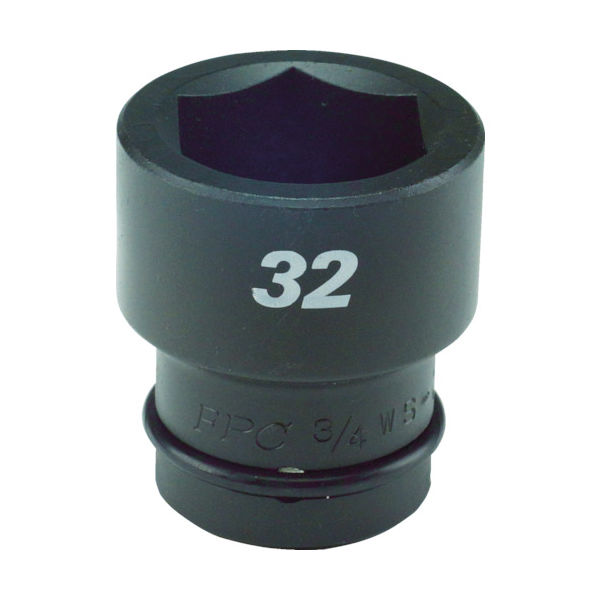 フラッシュツール FPC インパクト ショート ソケット 差込角19mm 対辺30mm 1.3/1 3/4WS-30 1個 769-6701（直送品）