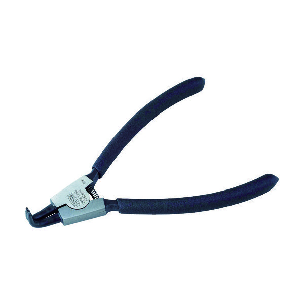 TONE スナップリングプライヤ(ベントタイプ 軸用) 全長170mm リング使用範囲19~60mm SRPS-175B 1丁(1個)（直送品）