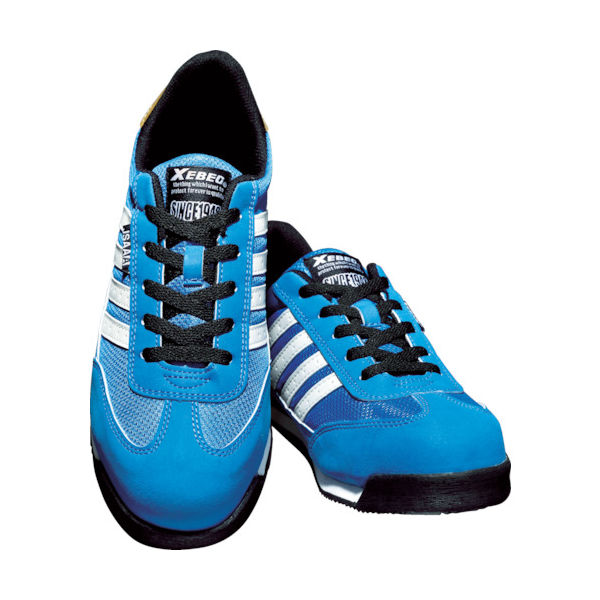 ジーベック セフティシューズ 85127 ブルー 25.0CM 85127-40-250 1足 752-9180（直送品）