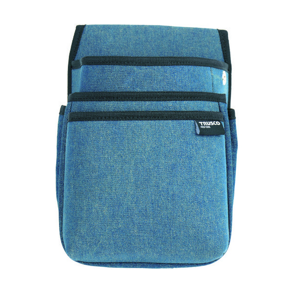 トラスコ中山 TRUSCO 【売切廃番】 デニム腰袋 中型 3段 ブルー TDC-T102 1個 769-0142（直送品）