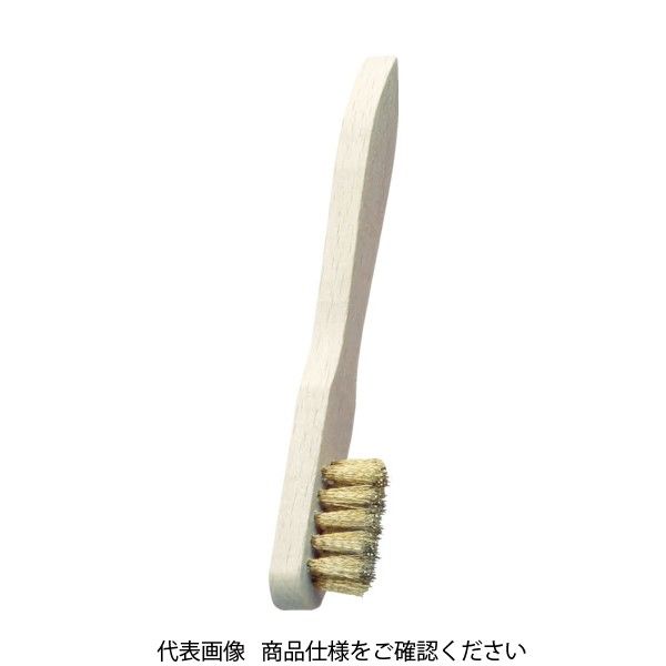 LESSMANN 木柄真鍮4行ブラシ 126431 1本 752-1146（直送品）