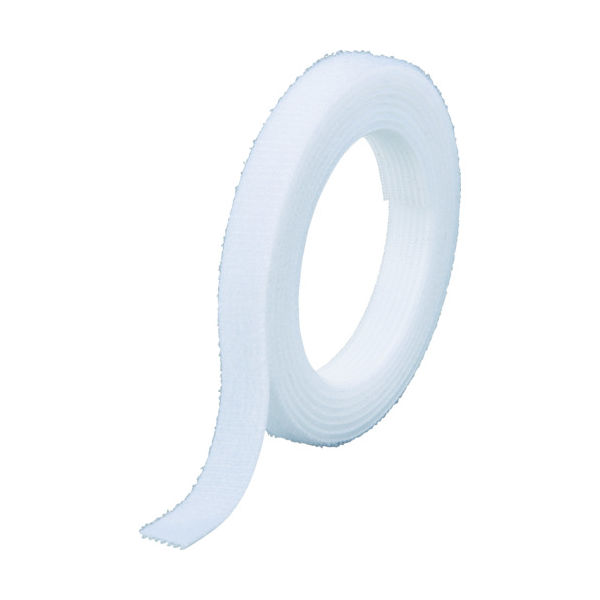 トラスコ中山 TRUSCO マジックバンド[[R下]]結束テープ両面 幅20mmX長さ5m白 MKT-20V-W 1巻 754-2054（直送品）