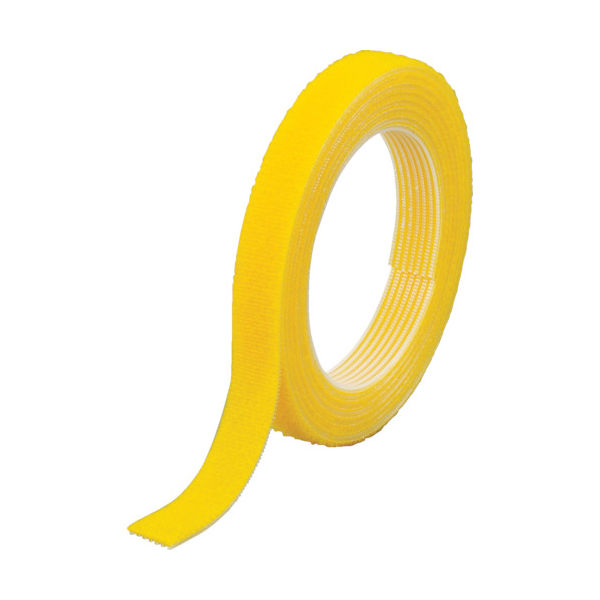 トラスコ中山 TRUSCO マジックバンド[[R下]]結束テープ両面 幅40mmX長さ10m黄 MKT-40100-Y 1巻（直送品）