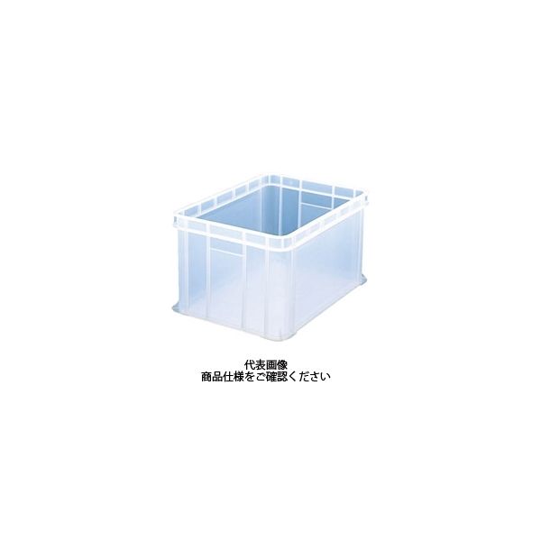 トラスコ中山 TRUSCO S型透明コンテナ 36L 透明ブルー S-36B 1個 759-5905（直送品）