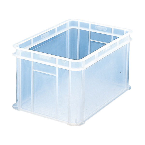 トラスコ中山 TRUSCO S型透明コンテナ 54L 透明レッド S-54R 1個 759-6057（直送品）