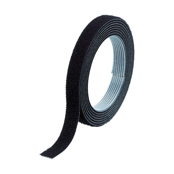 トラスコ中山 TRUSCO マジックバンド[[R下]]結束テープ両面 幅40mmX長さ10m黒 MKT-40100-BK 1巻（直送品）