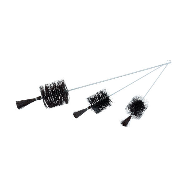 トラスコ中山 TRUSCO 理化学ブラシ 瓶洗い用 黒豚毛 スチール柄4号 TBP-T4J 1本 765-6246（直送品）