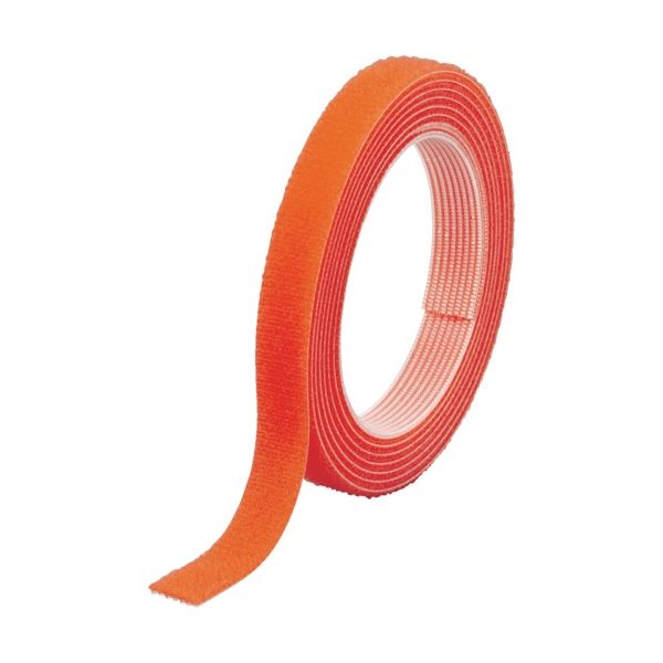 トラスコ中山 TRUSCO マジックバンド[[R下]]結束テープ両面幅40mm長さ5mオレンジ MKT-40V-OR 1巻 754-2356（直送品）