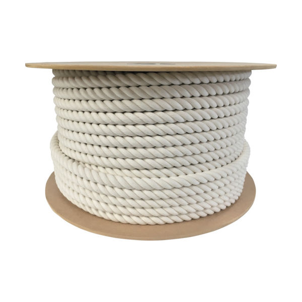 ユタカメイク 綿ロープドラム巻 16φ×100m PRC-16 1巻 754-1155（直送品）