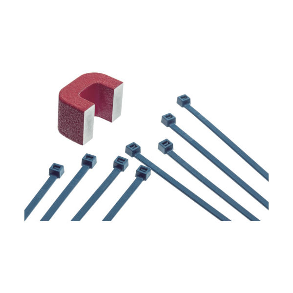 SapiSelco 金属センサー感知可能ケーブルタイ 4.5mm×280mm 最 DET.11.2140R 1袋(100本)（直送品）