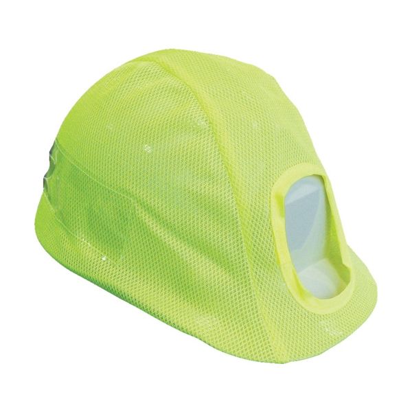 グリーンクロス メッシュヘルメットカバー 蛍光イエロー 1121-8001-03 1枚 764-8243（直送品）