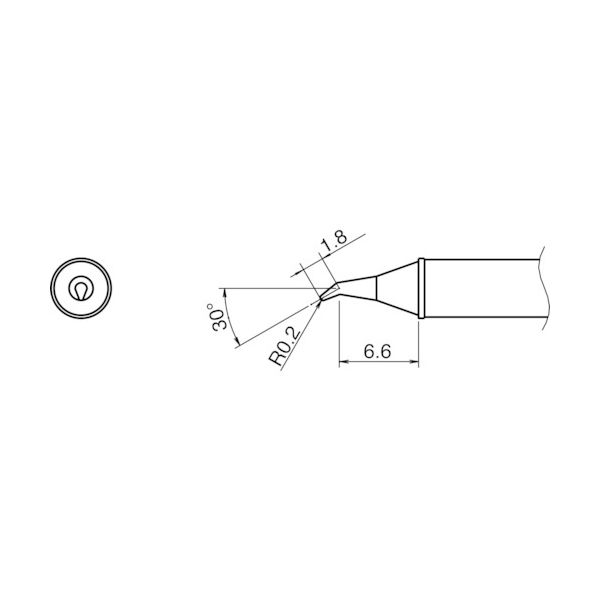 白光 こて先/0.2RSSB型 T31-01JS02 1本(1個) 751-7131（直送品）