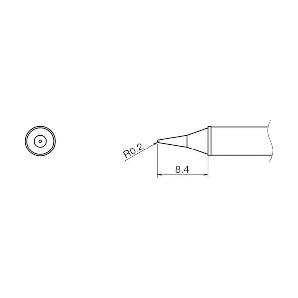 白光 こて先/I型 T31-02I 1本(1個) 751-7246（直送品）