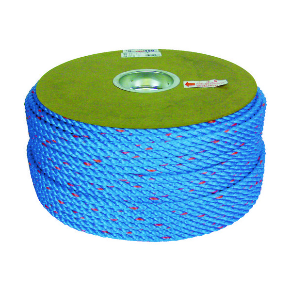 ユタカメイク タストンロープ ブルー ドラム巻 9φ×150m 青 PRVP-52 1巻 754-1431（直送品）