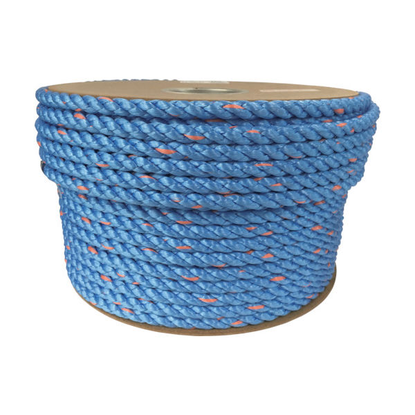 ユタカメイク タストンロープ ブルー ドラム巻 12φ×100m 青 PRVP-62 1巻 754-1449（直送品）