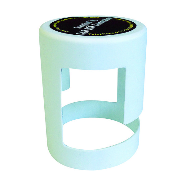 カーボーイ カラープラポール キャップ チェーンロック ホワイト CP-04CL 1個 756-6646（直送品）