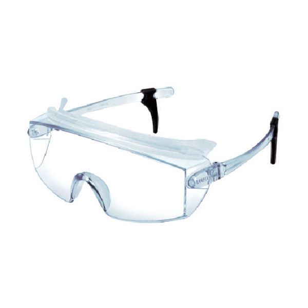 山本光学 YAMAMOTO 一眼型セーフティグラス レンズ色クリア テンプルカラークリア フレーム色ブルー SN-735 CLA 1個（直送品）