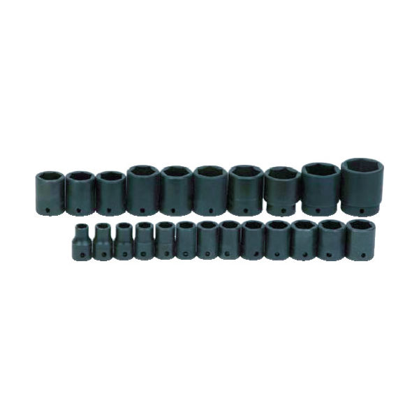 スナップオン・ツールズ WILLIAMS 1/2ドライブ ショートソケットセット 6角 23個 インパク JHWMS-4-23RC 1セット（直送品）