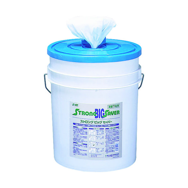 鈴木油脂工業 SYK 工場向けウエットウエス ストロングビッグセイバー本体(下地用)(300枚入り) S-9773 1缶(300枚)（直送品）