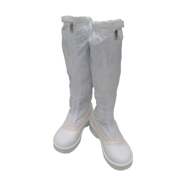 ゴールドウイン GOLDWIN 静電安全靴ファスナー付ロングブーツ ホワイト 28.0cm PA9850-W-28.0 1足（直送品）