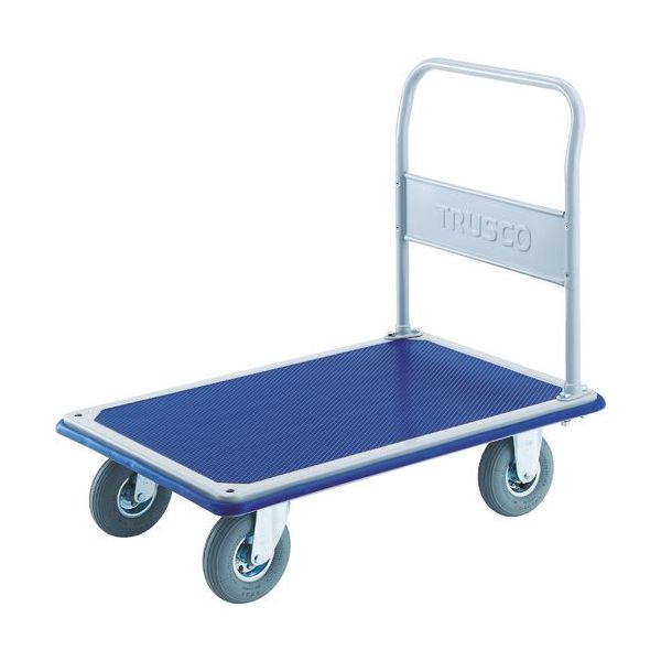 トラスコ中山 TRUSCO プレス製台車 ドンキーカート 固定式空気入タイヤ915×615 302NAR 1台 414-5381（直送品）