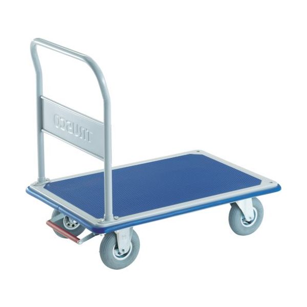 トラスコ中山 TRUSCO プレス製台車 ドンキーカート 915X615 空気入タイヤ ピン式固定車ストッパー付 302NARKB 1台（直送品）