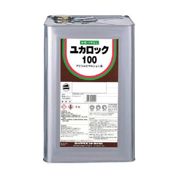 ロックペイント ロック ユカロック#100 白 20KG 082-0102-01 1缶 471-7473（直送品）