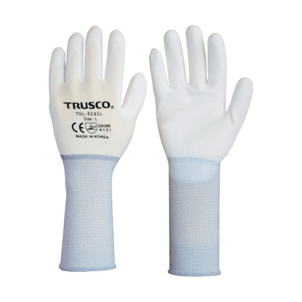 トラスコ中山 TRUSCO ナイロン手袋PU手のひらコートロング(10双入)S TGL-3131L-10P-S 1袋(10双)（直送品）