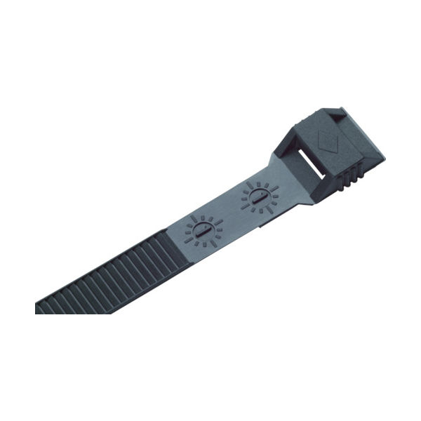 SapiSelco 【在庫限り値引品】「カール」 ケーブルタイ 黒 6mm×265mm 最大結束7 COL.3.412 1袋(100本)（直送品）