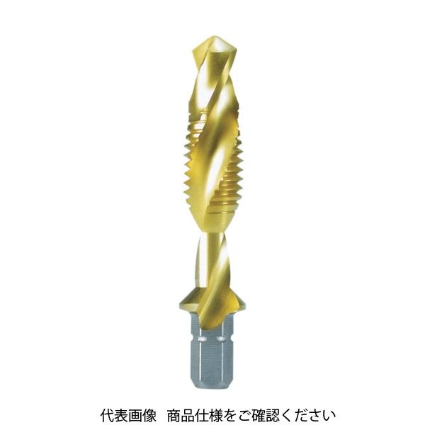 RUKO 六角軸タッピングドリル M8X1.25 51mm チタン R270018T 1本 767-0290（直送品）