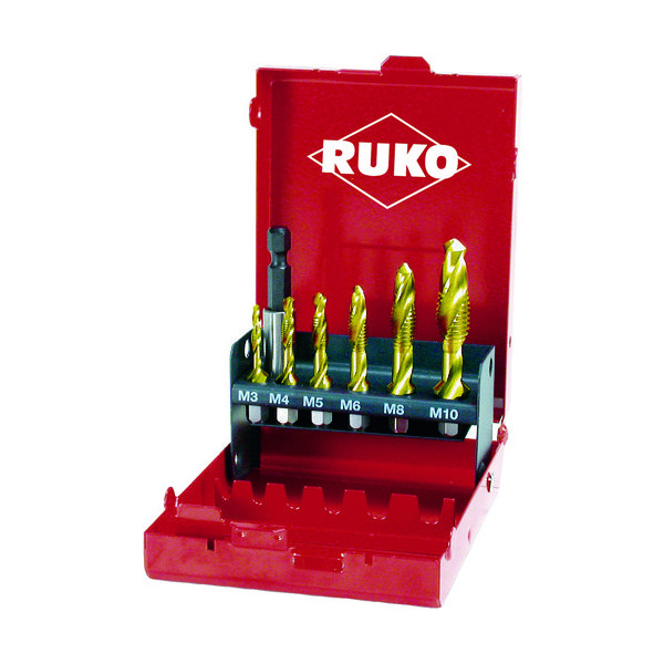 RUKO 六角軸タッピングドリル チタン セット 270020T 1セット 766-1801（直送品）