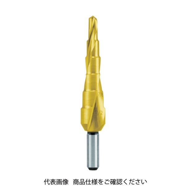 RUKO 2枚刃スパイラルステップドリル 1/2 チタン 101702T 1本 766-0260（直送品）