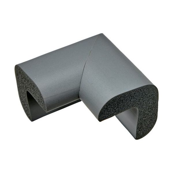 トラスコ中山 TRUSCO 安心クッション コーナー用 油面接着 大 1個入 ライトグレー TAC-21YS 1個 764-7263（直送品）