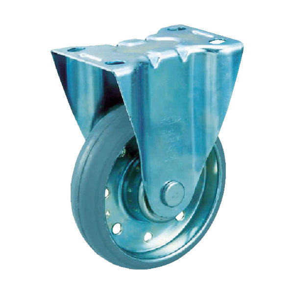 トラスコ中山 TRUSCO ハイテンプレス製グレーゴムキャスター 固定金具付 φ150 HTTK-150G 1個 772-9626（直送品）