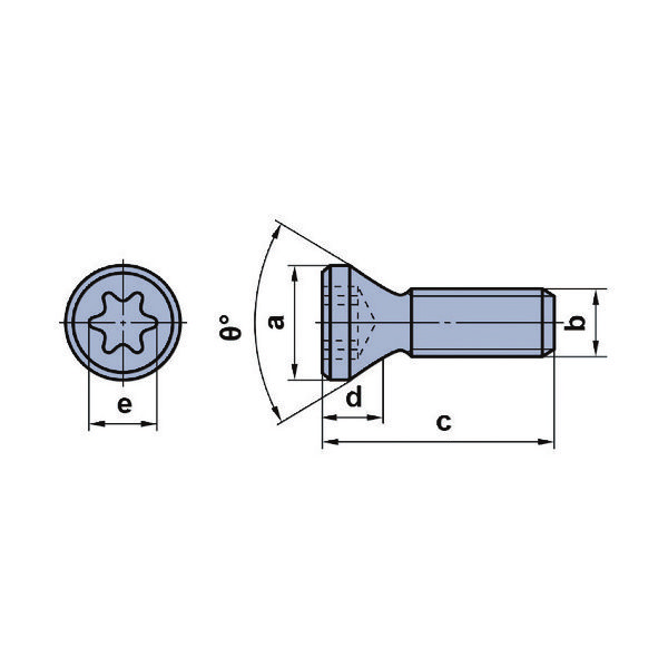 三菱マテリアル 三菱 切削工具用部品 クランプねじ TPS54 1個 671-7276（直送品）