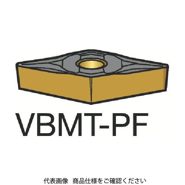 サンドビック コロターン107 旋削用ポジ・チップ VBMT 16 04 04-PF 1515 358-4518（直送品）