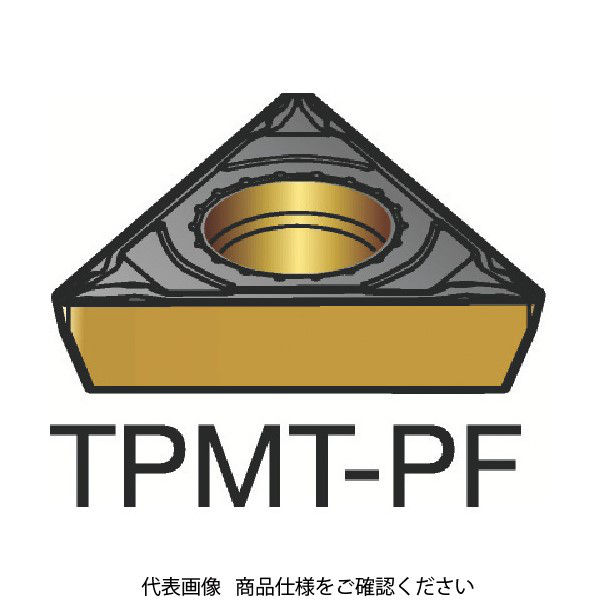 サンドビック コロターン111 旋削用ポジ・チップ TPMT 09 02 02-PF 5015 250-7153（直送品）