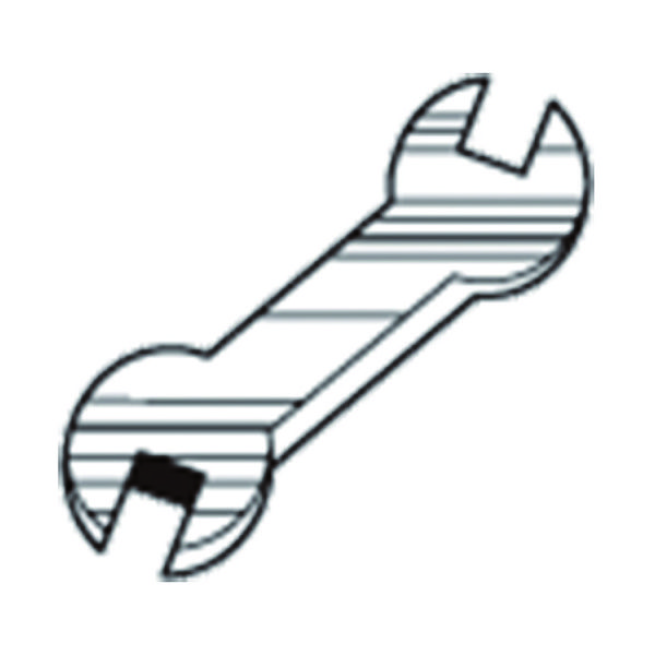 三菱マテリアル 三菱 カートリッジ用部品 調整用スパナ HR12 1個 666-4920（直送品）