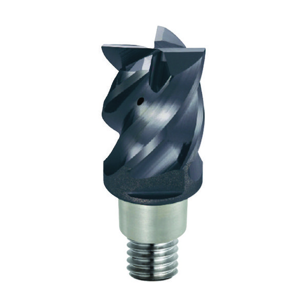 三菱 4枚刃難削材加工用 超硬クーラントホール付制振スクエアヘッド12mm (コート品) EP7020 IMX12S4HV12012S 1個（直送品）