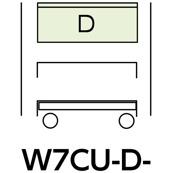 【車上渡し】スペシャルワゴン750x500移動式　W7CU-D-IV（直送品）