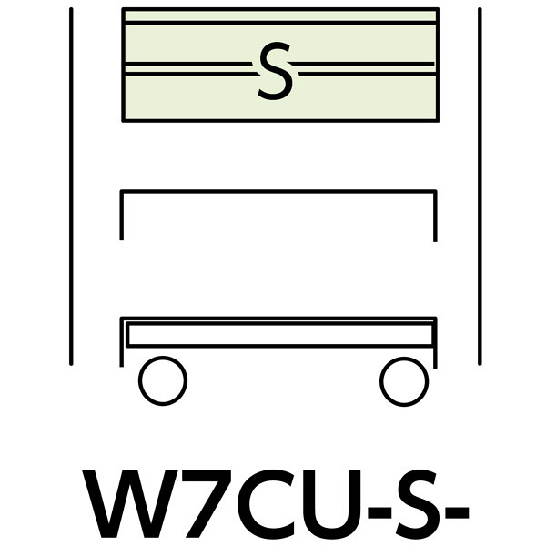 【車上渡し】スペシャルワゴン750x500移動式　W7CU-S-IV（直送品）