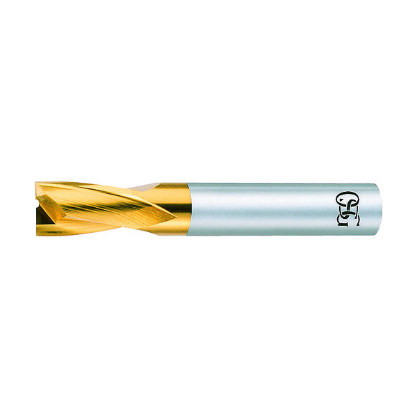OSG ハイススクエアエンドミル TiNコート2刃キー溝用 刃径3mm シャンク径6mm 81556 EX-TIN-EKD-OH1-3 1本（直送品）