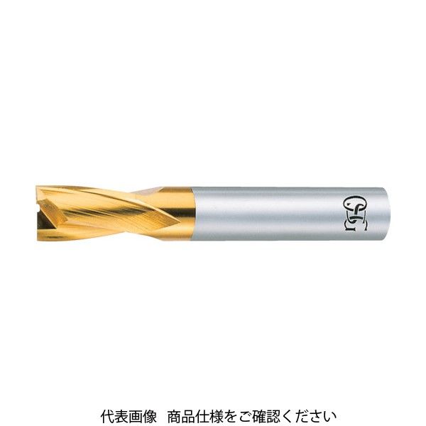 OSG ハイススクエアエンドミル TiNコート2刃キー溝用 刃径22mm シャンク径20mm 81682 EX-TIN-EKD-OL1-22（直送品）
