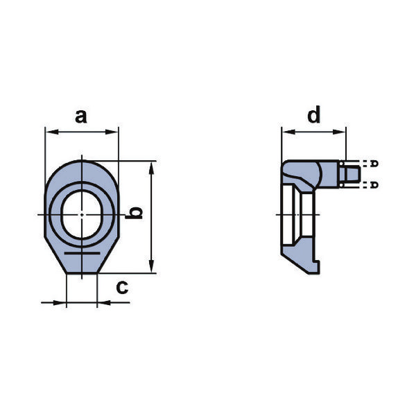 三菱マテリアル 三菱 AJX形カッタ・PMCプランジミル用部品 クランプ駒 AMS5 1個 657-0992（直送品）