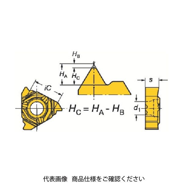 サンドビック（SANDVIK） サンドビック コロスレッド266 ねじ切りチップ 266RL-16UN01A280M 604-6975（直送品）