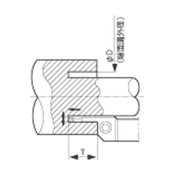 京セラ（KYOCERA） 京セラ 溝入れ用ホルダ KFMSR2525M75115-5 1本 174