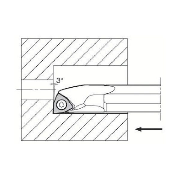 京セラ 内径加工用ホルダ S10H-SWUBR06-06A 1個 648-8412（直送品）